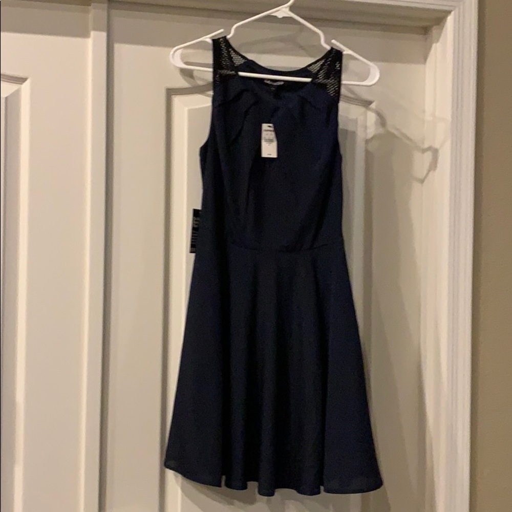 Never been worn size 4 navy dress